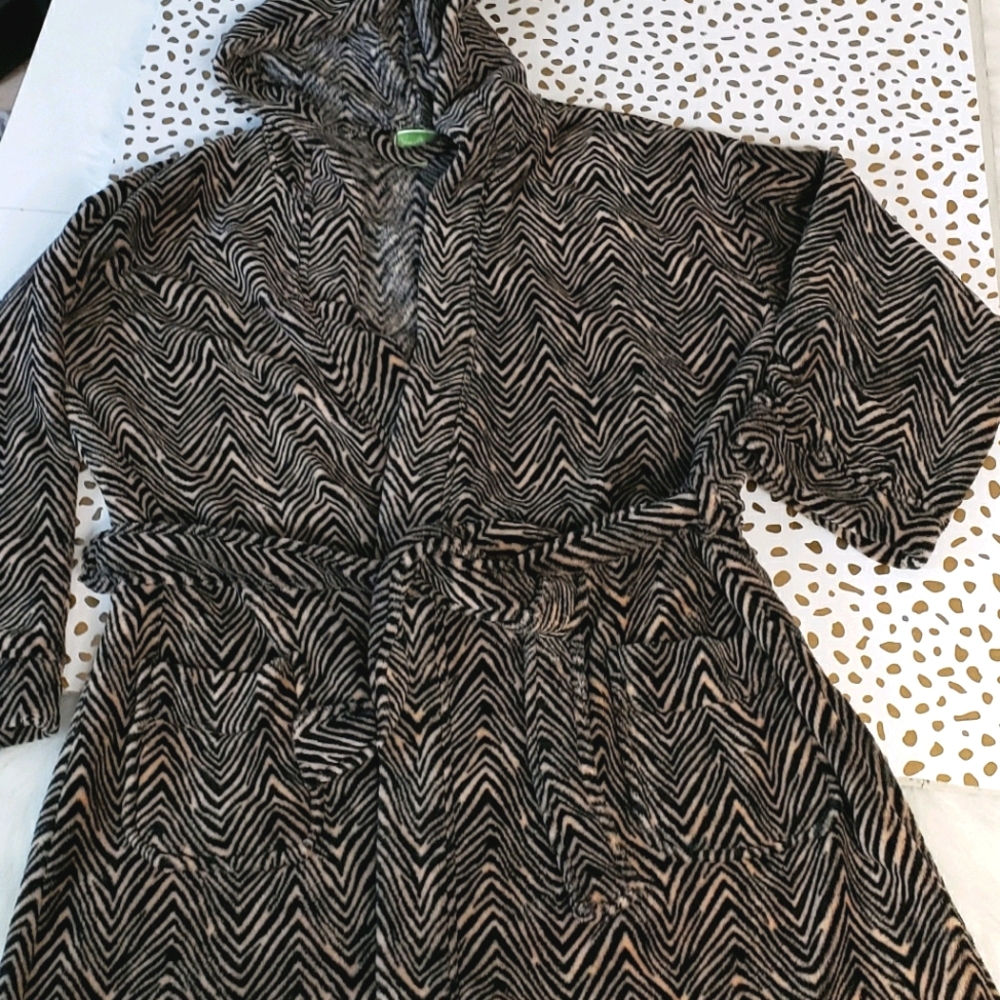 Vera Bradley Rosewood So Soft Fleece  Robe S/M